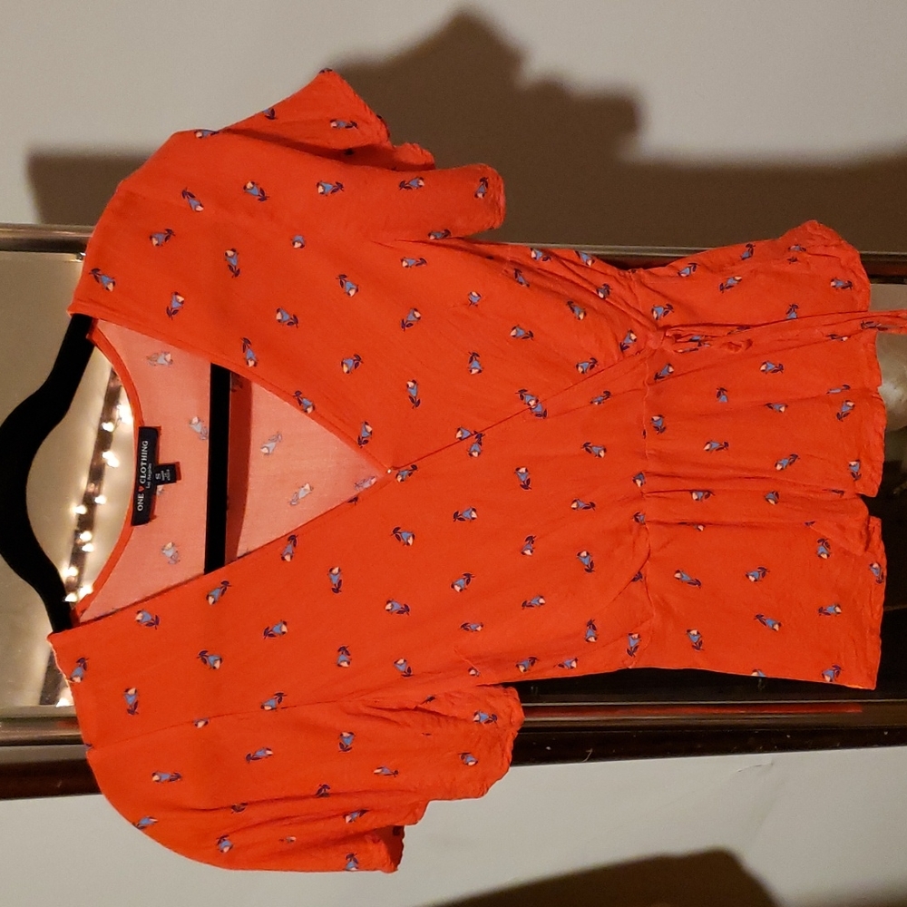 Flare waist light weight as top w elastic back